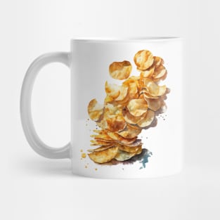 Watercolor Potato Chips Mug